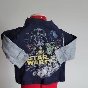 Star Wars Kids Jacket - Black and Gray with Iconic Print